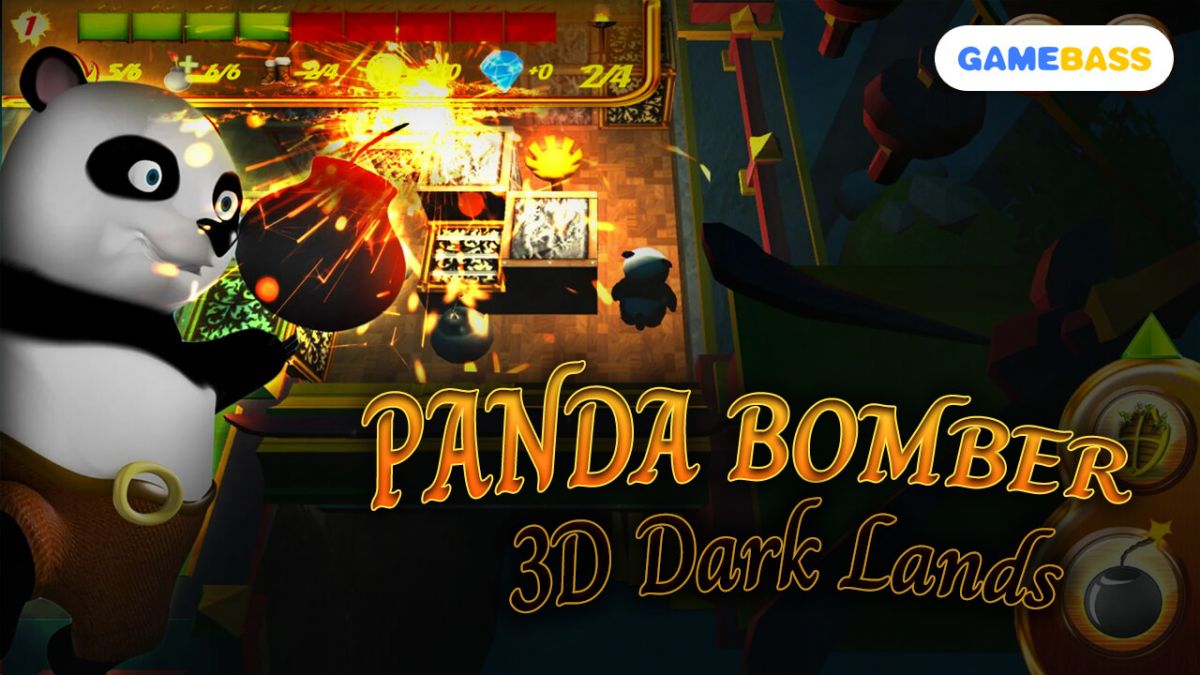 PANDA BOMBER：3D Dark Lands